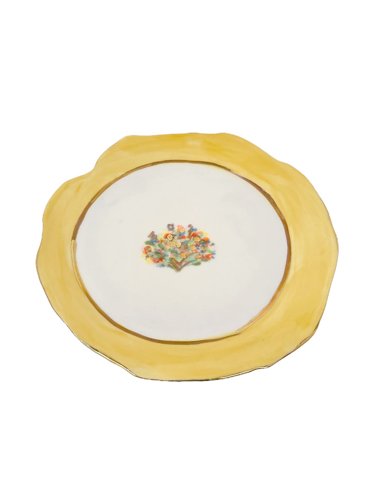 Bouquet Dinner Plate - Yellow