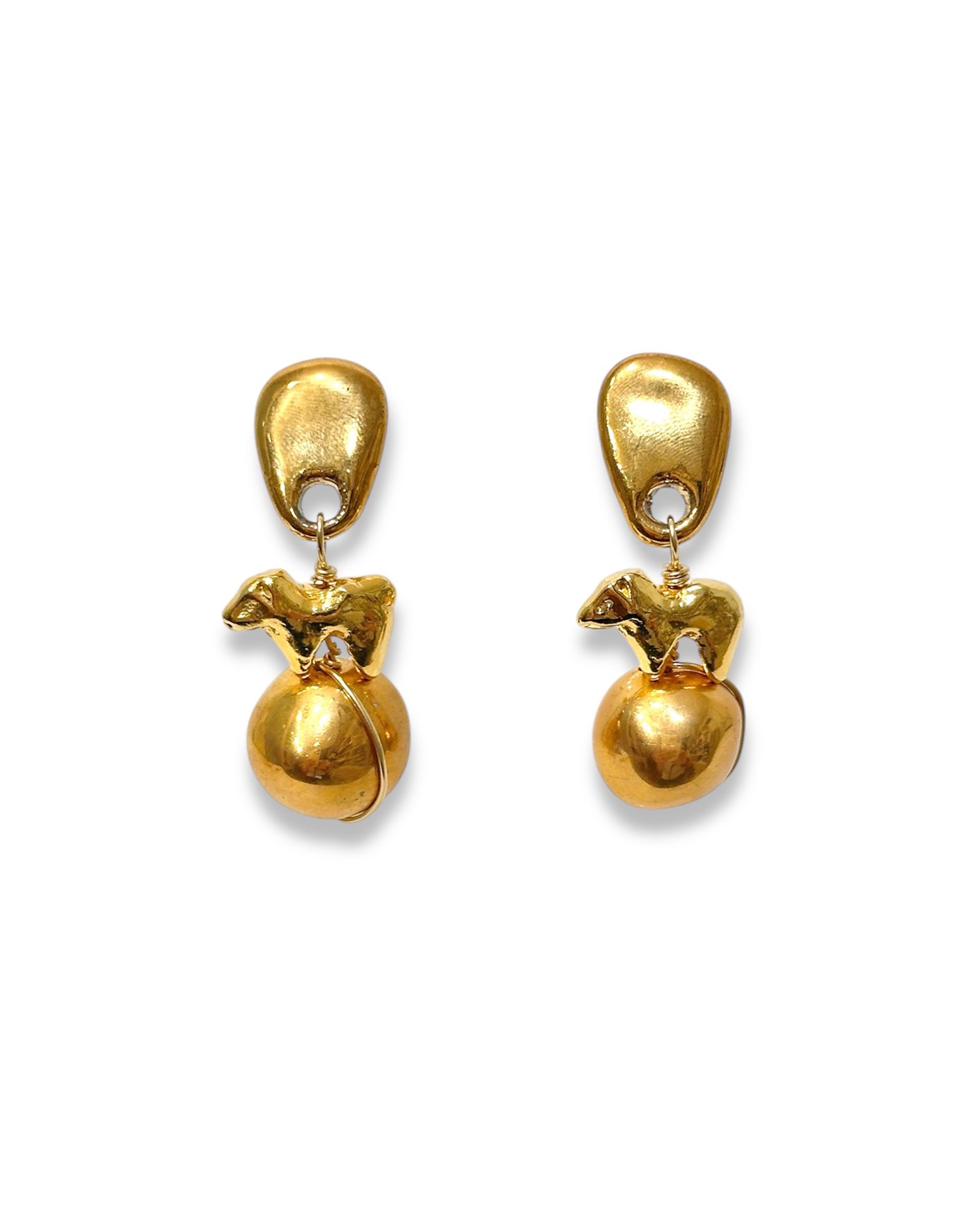 Calf Earrings - Gold