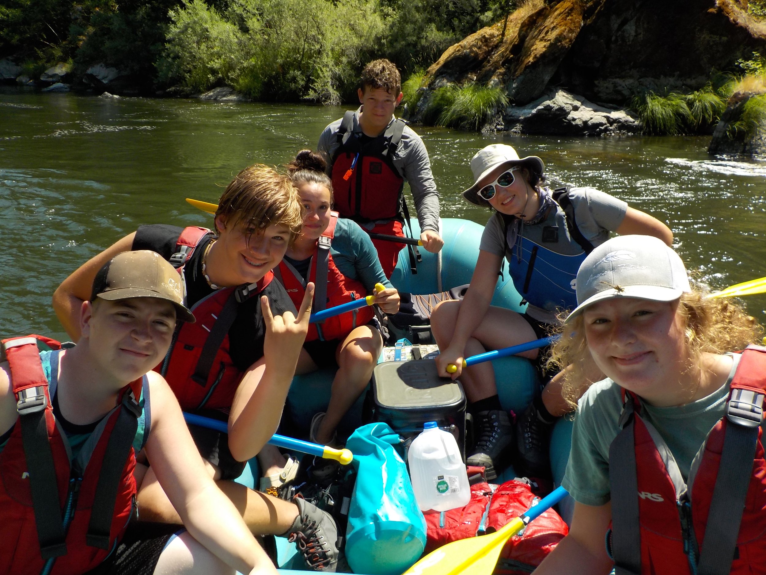  The Scott River Watershed Council youth crew joined up with the MKWC crew for a Klamath River raft trip. The team stopped along the way to work on fish habitat improvement projects with the MKWC Fish Passage Crew. 