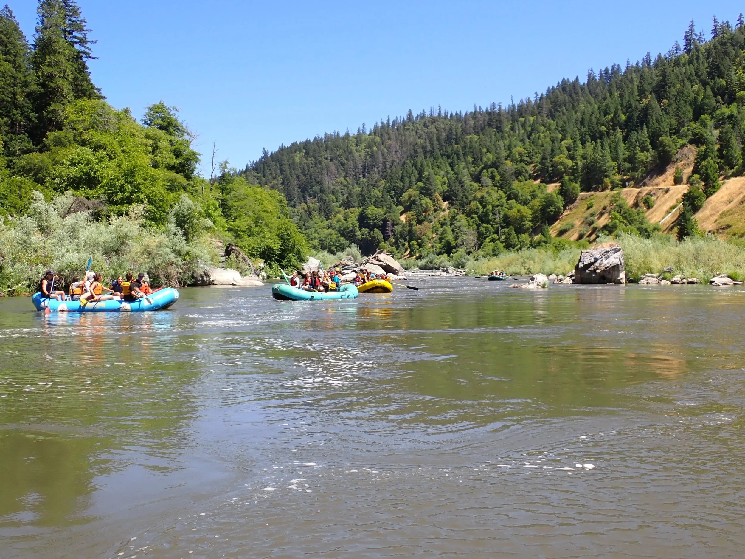 KSOS began with a gorgeous raft trip on the Klamath River!