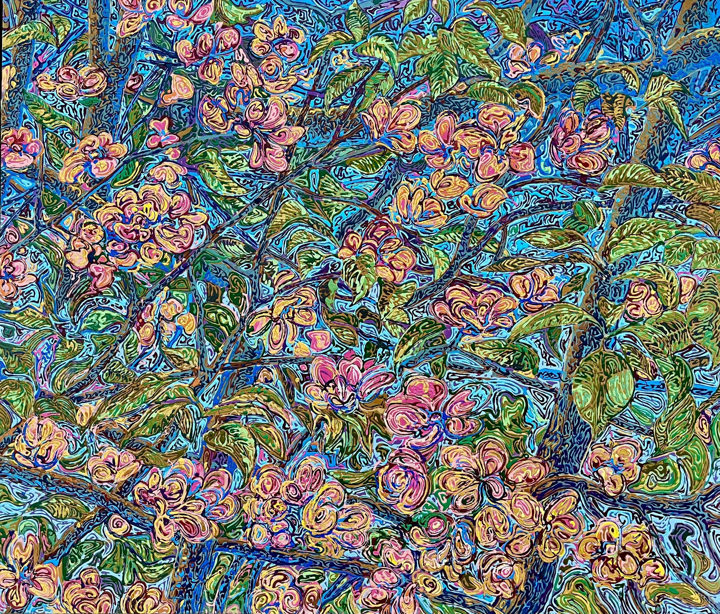 41. Pinks, Greens and Blue.