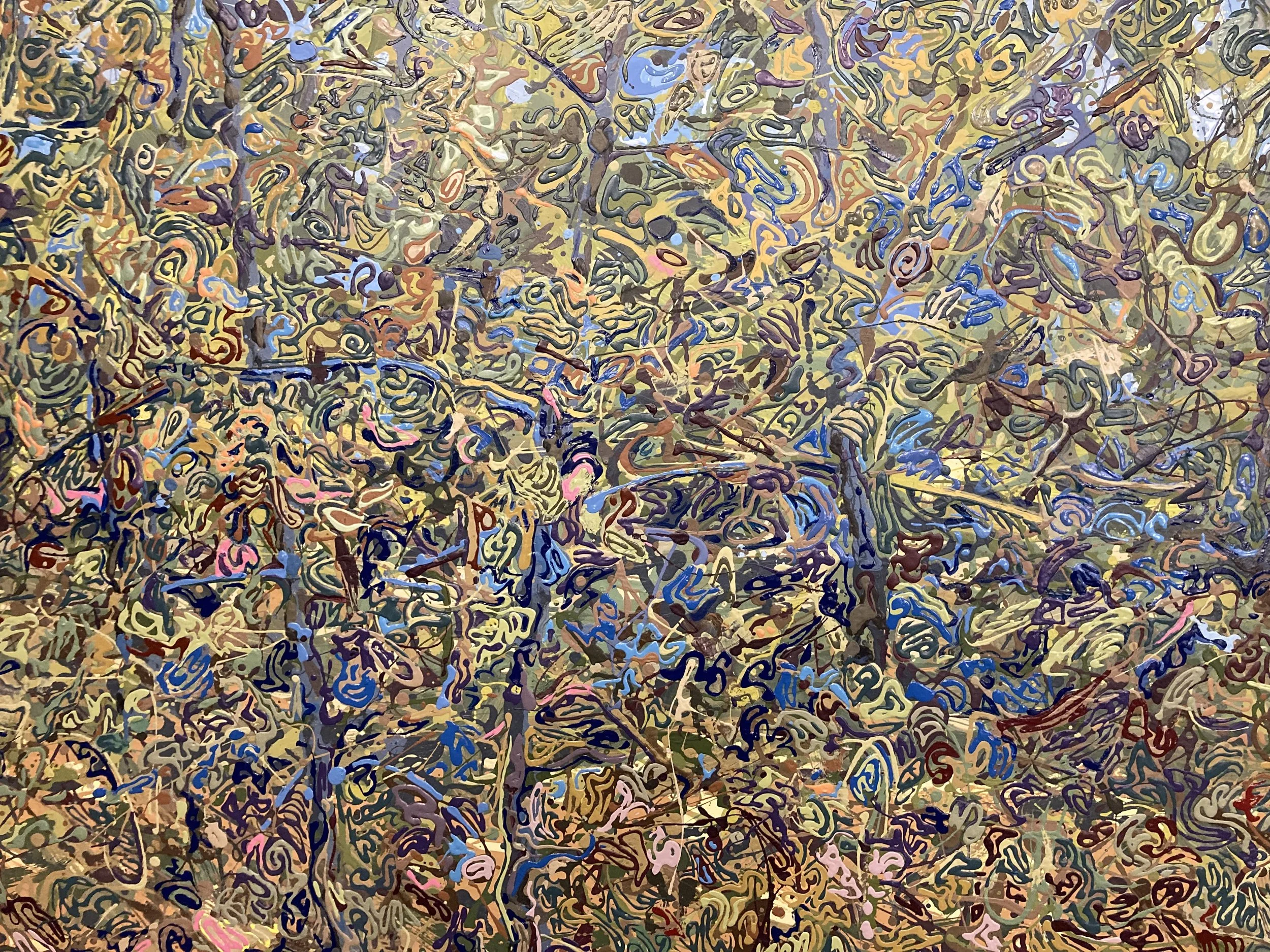 40. Dripped Landscape Closeup.