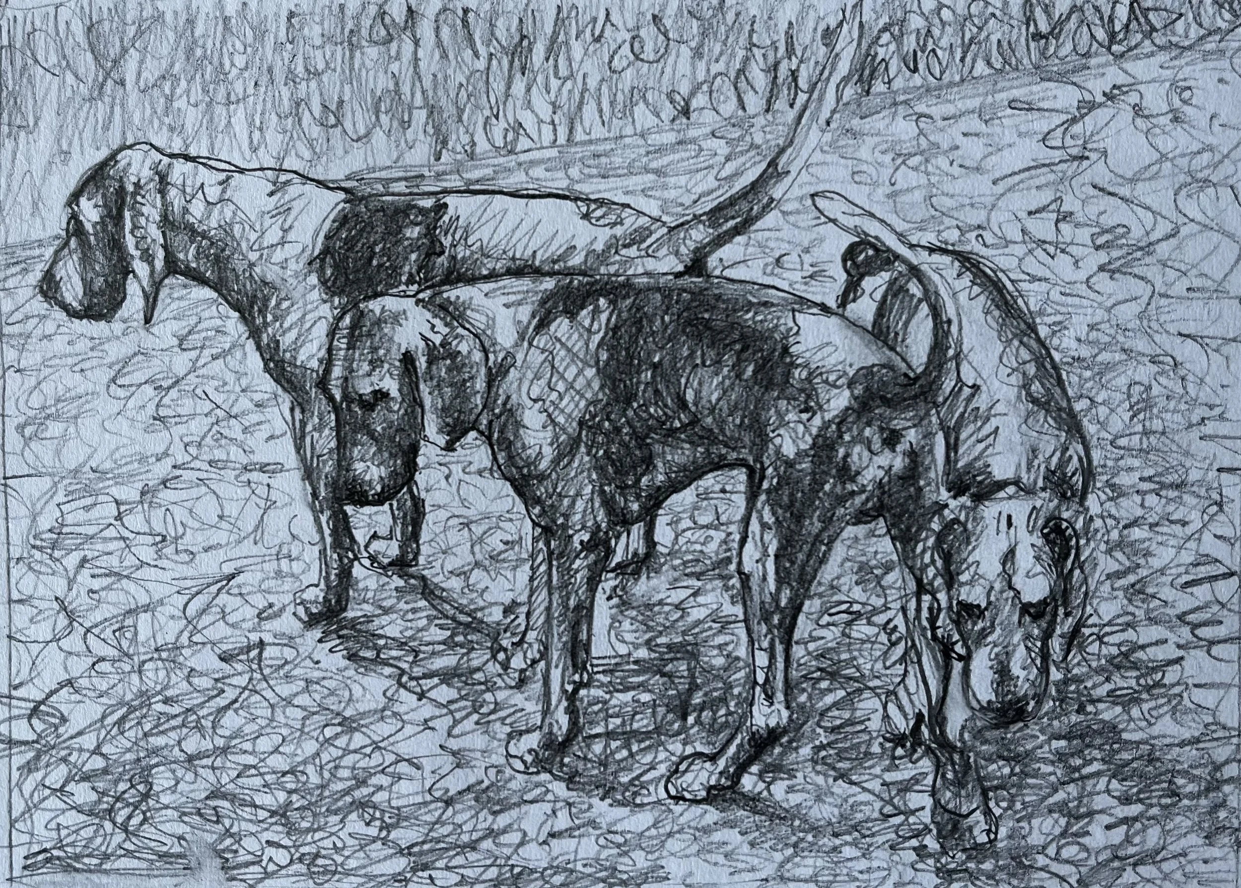 16. Study for Painting, " At a Check". 