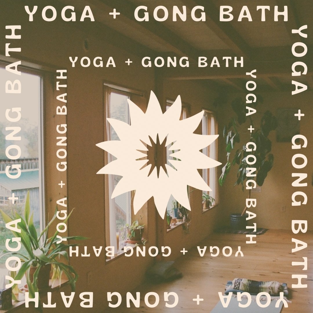 One week from today- next Sunday from 6:15-7:45p. The yoga flow will be an hour long vinyasa flow designed for all levels followed by a 20-30 minute gong bath. Participants are encouraged to bring extra layers and get cozy - pillows and blankets are 