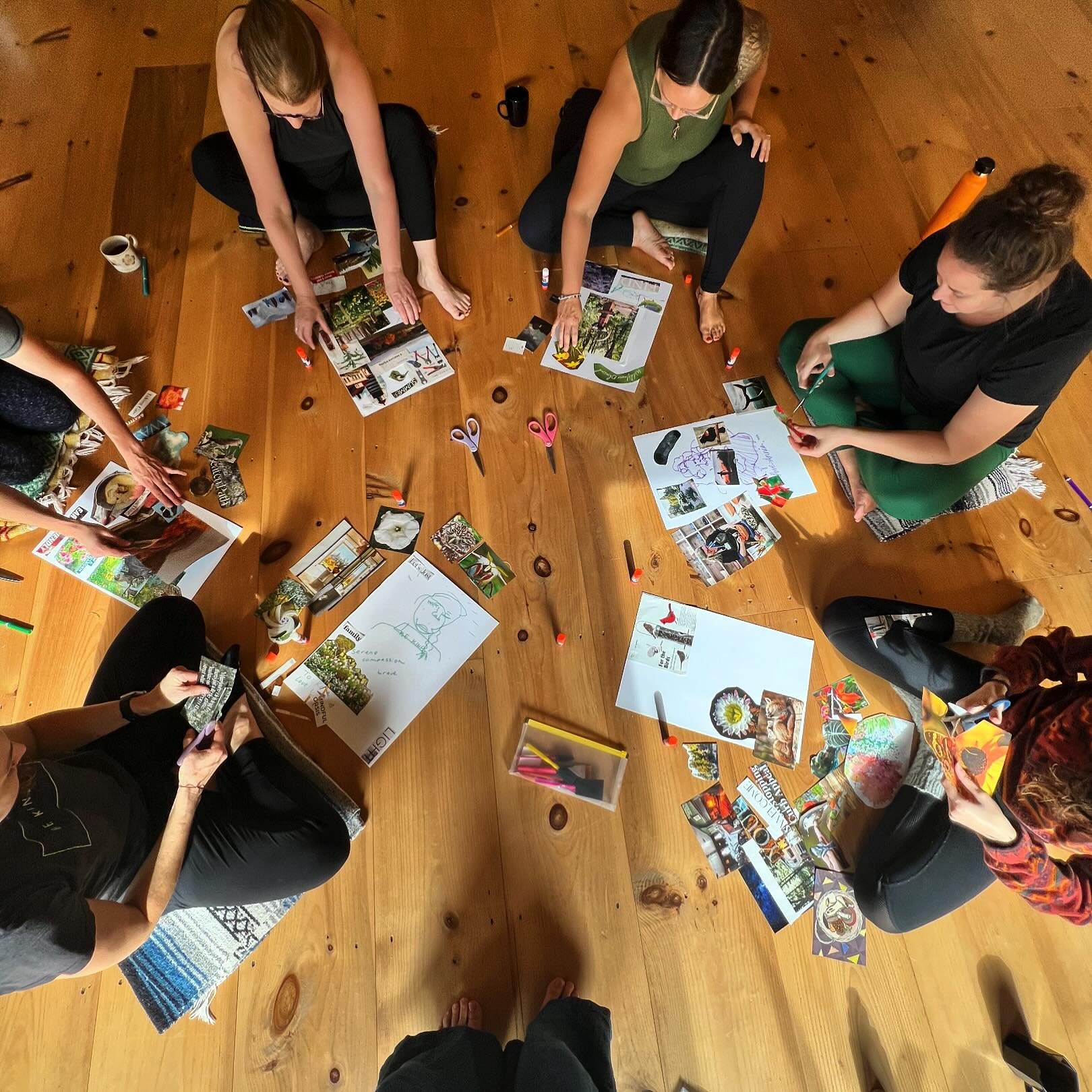 We are so excited to share activities on our retreats for participants to tap into their unique, playful, creative nature. The creative process we gently guide during our retreats is one that encourages imagination, exploration, and curiosity. It&rsq