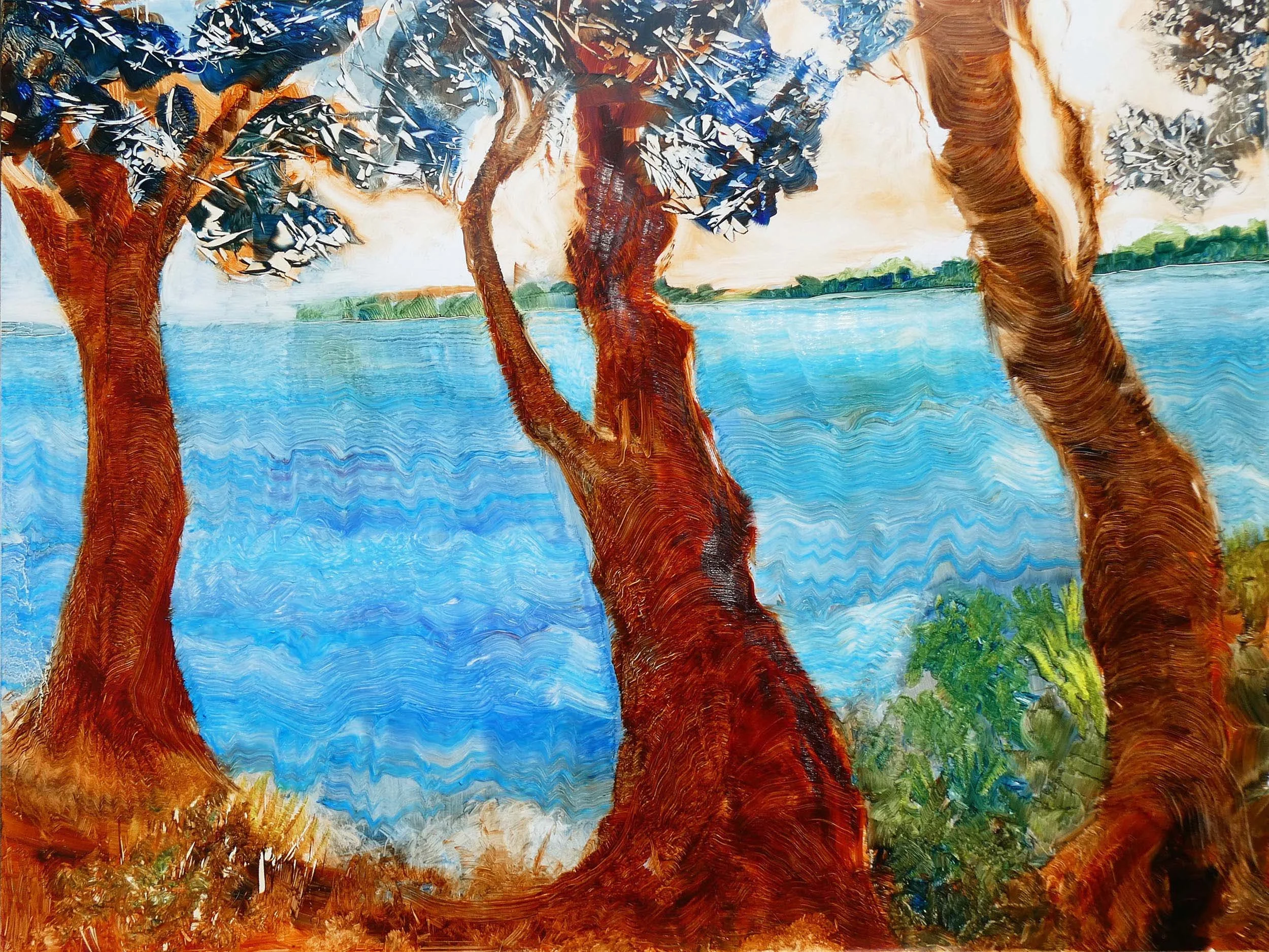 Three Old Friends by the Adriatic Sea