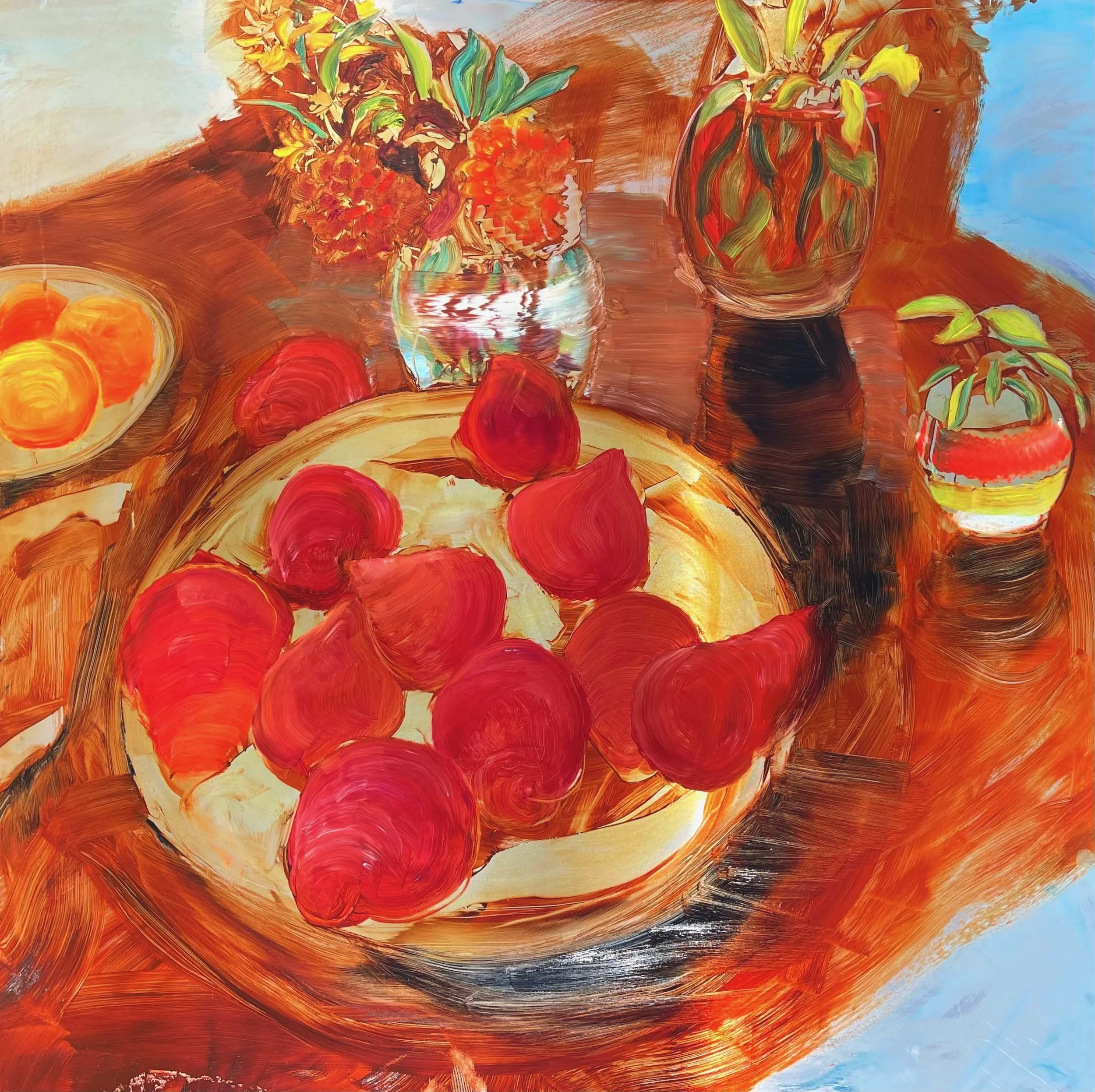Red Pears, Sunny Day
