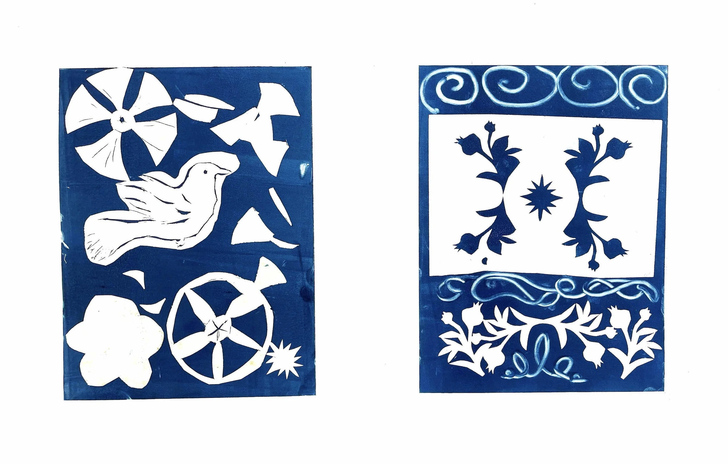 Bird Follies Diptych