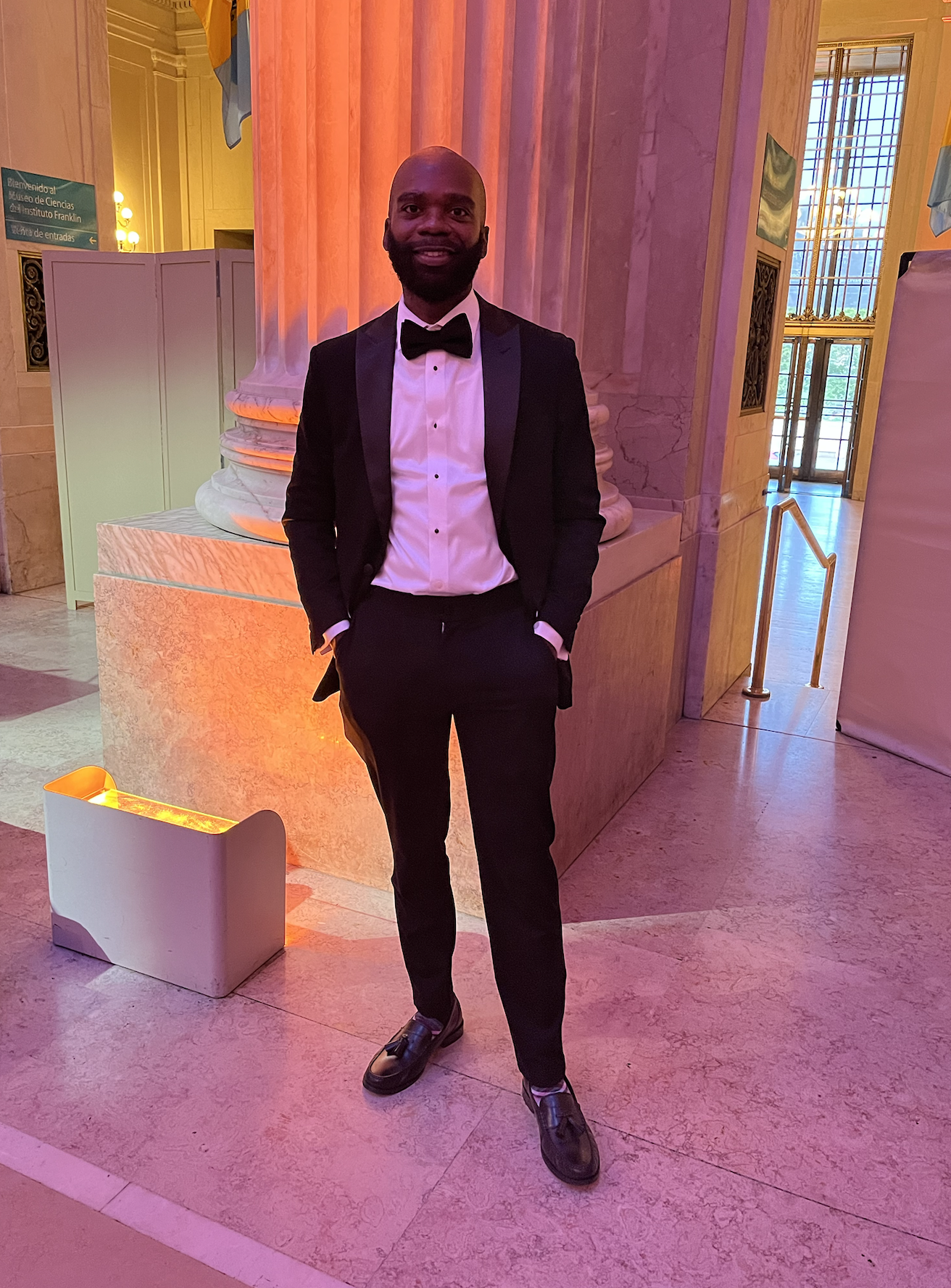 Dr. Haynes at a formal event