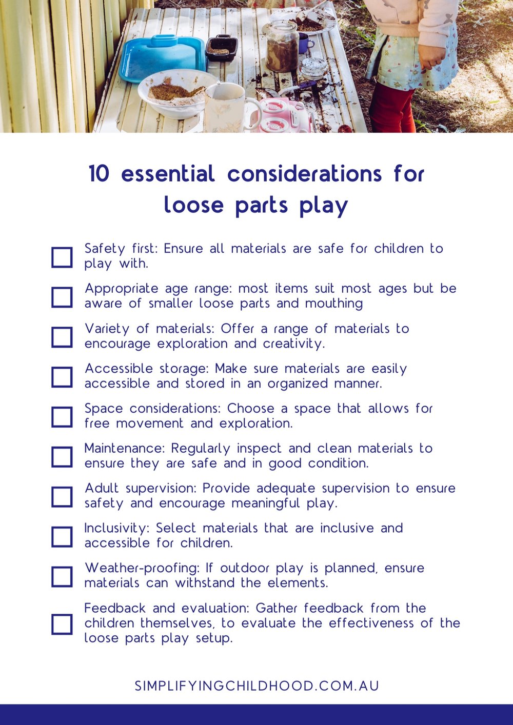How to Guide to Loose Parts 