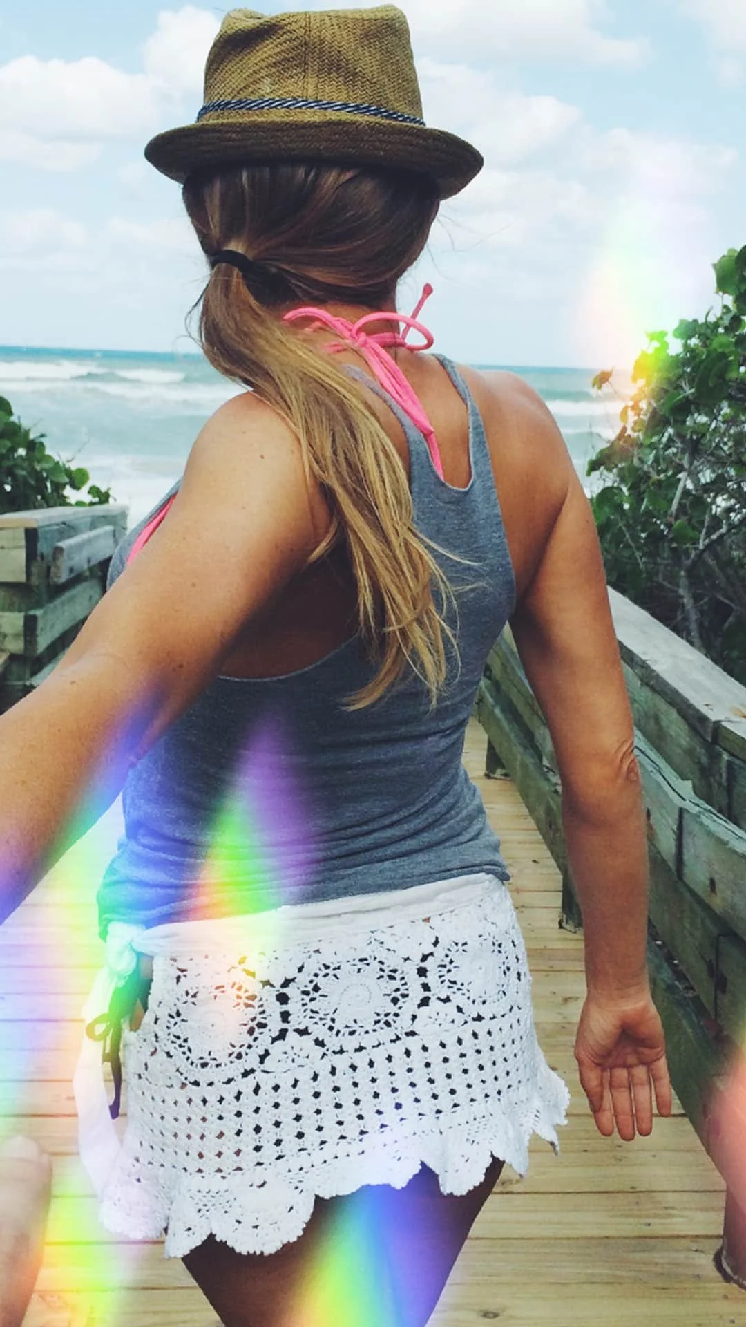 rainbow prism filter on photo from rainbow love photo app