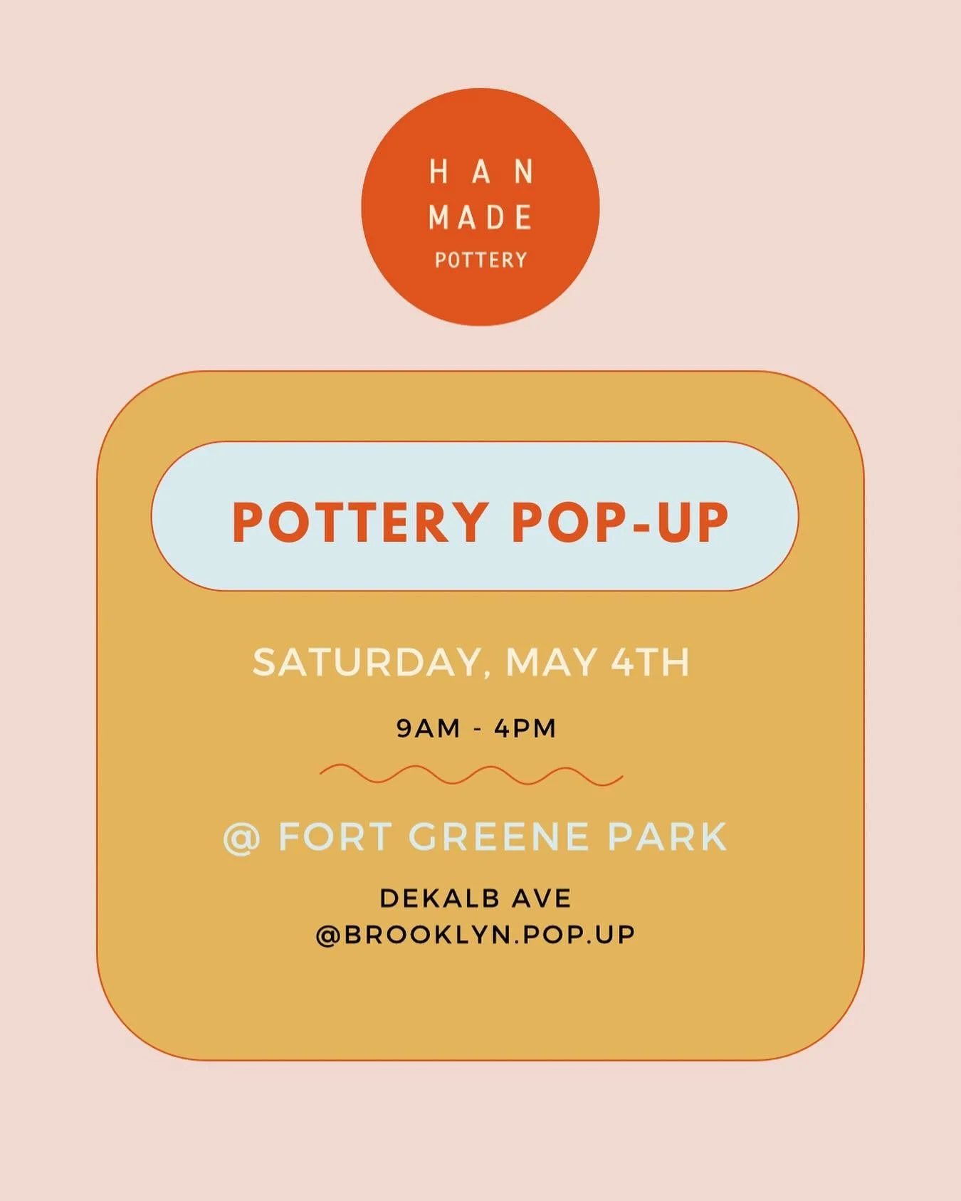 Mother&rsquo;s Day is right around the corner! Lucky for you, I&rsquo;ll be at Fort Greene Park TOMORROW and I hear your mom wants a Han.Made vase!