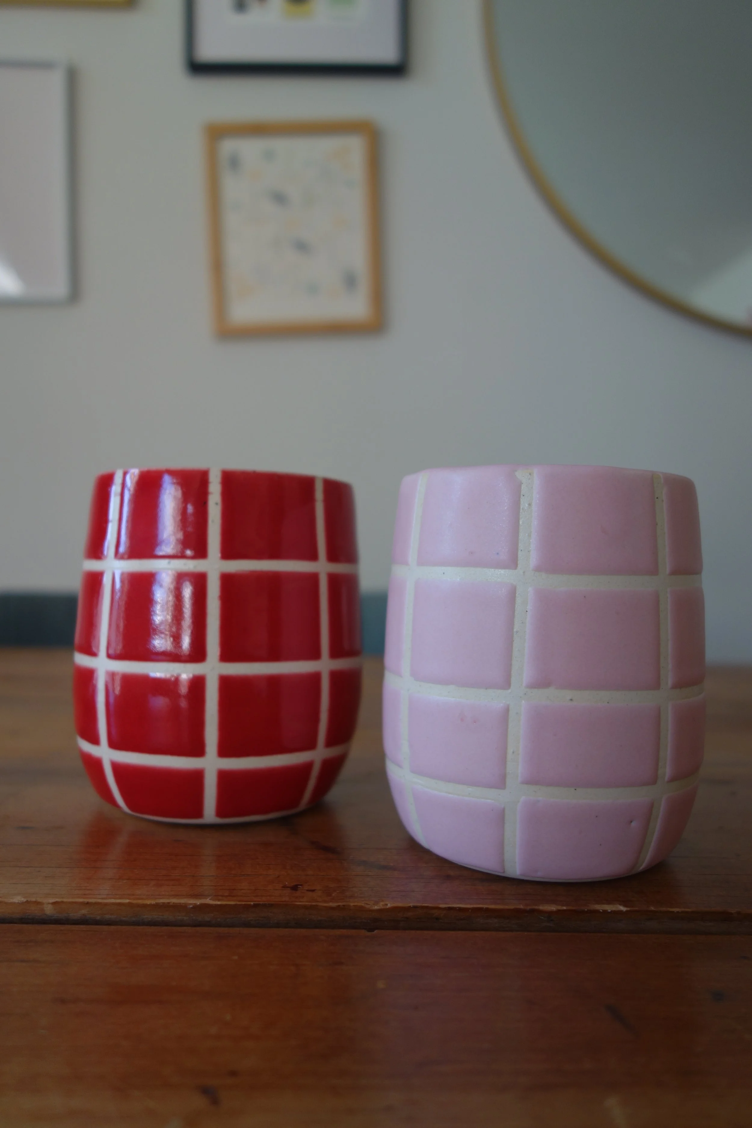 Checkered Cups