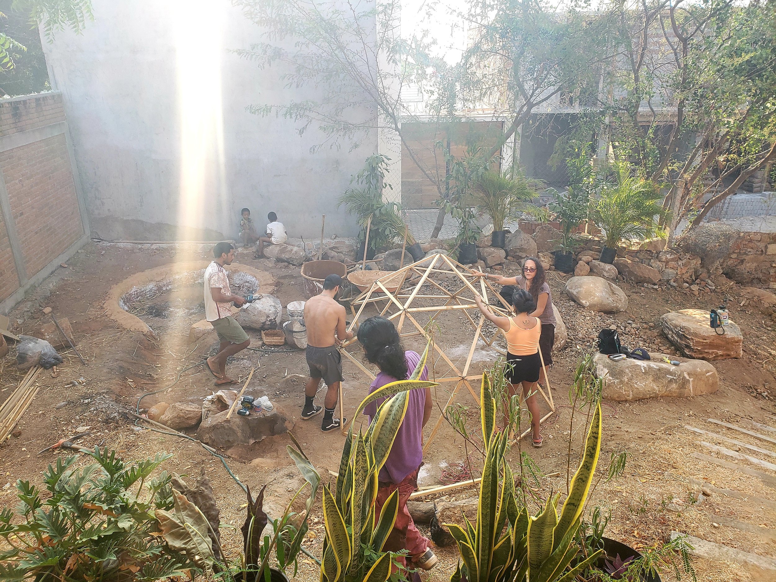 building a temazcal in puerto escondido