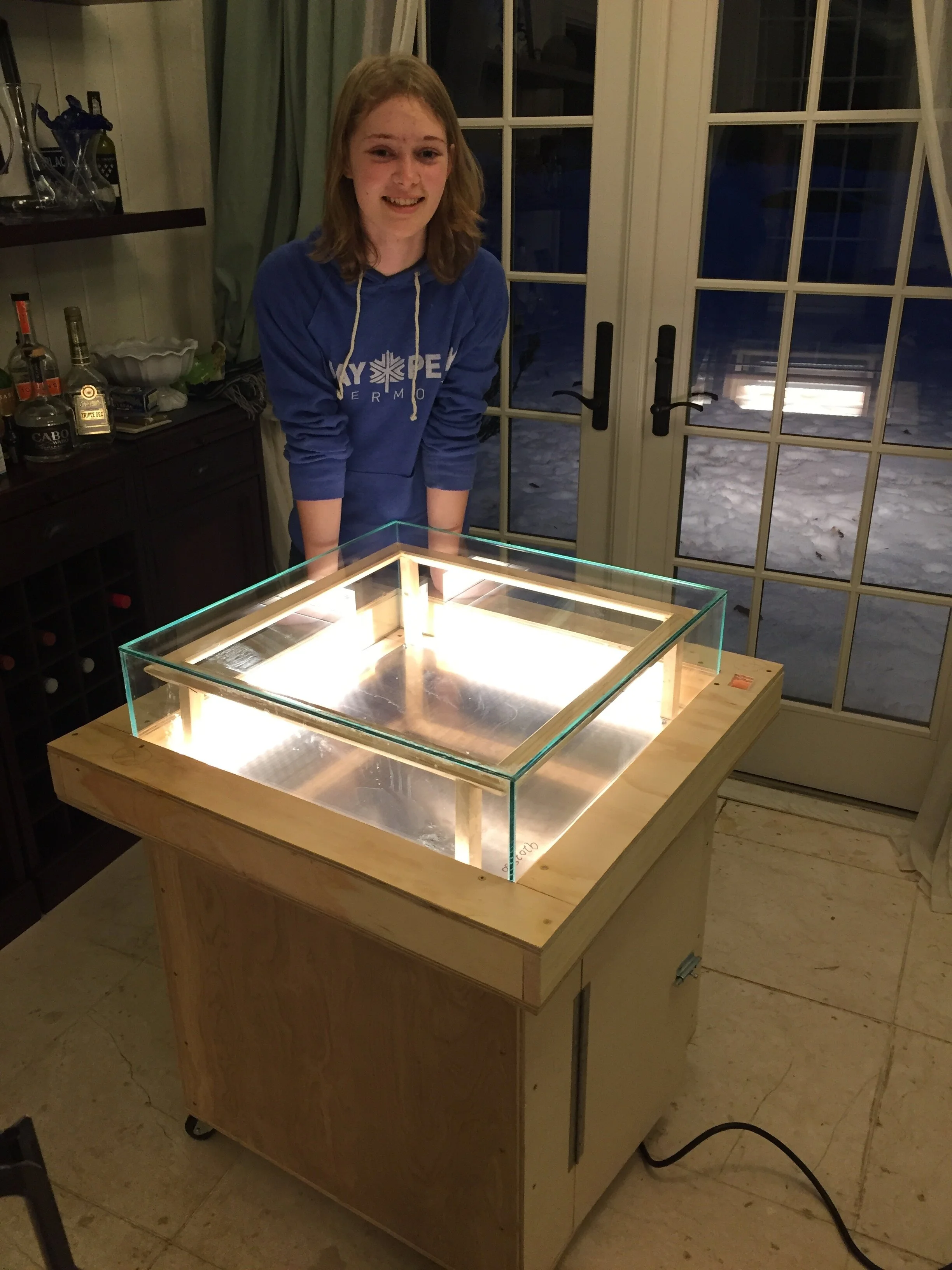Building a Continuously Sensitive Diffusion Cloud Chamber