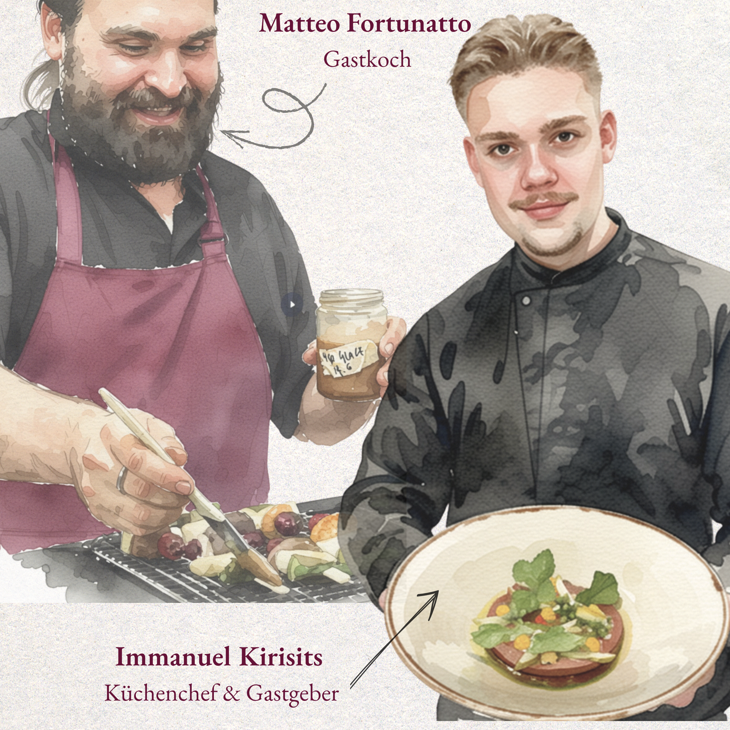 Sommernte - 4 Hands Menü vom Chef Immanuel & Chef Matteo