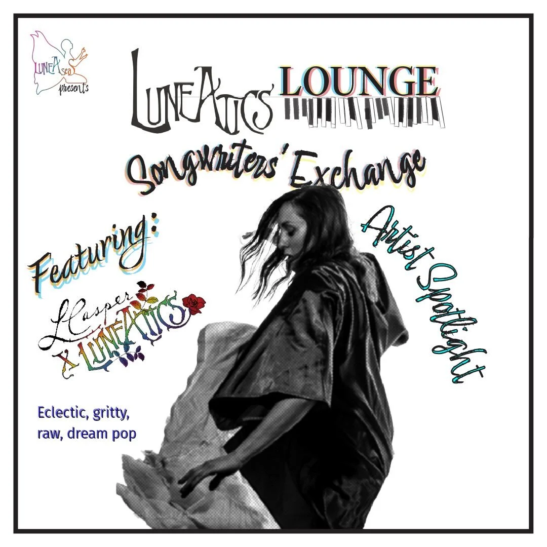 Tonight come celebrate with us as we open the first songwriters exchange @avogadrosnumberofficial  7pm! 
⭐️our next artist in the spotlight⭐️
@lcaspermusic is bring the full orchestra of LuneAtics crafting songs and finding Live Loops with piano, har