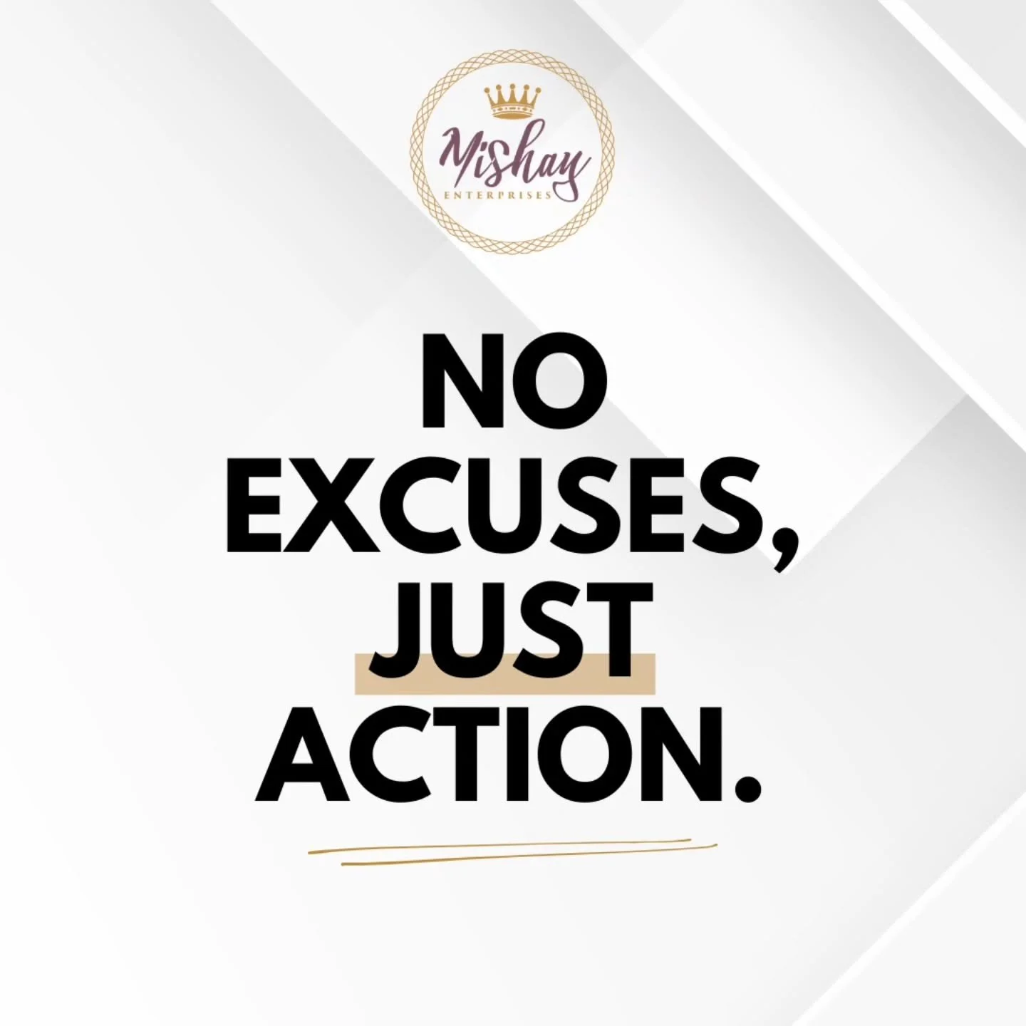 You won't find any judgment here. It's so easy to focus on everything standing in the way of accomplishing our goals. We have to remember to take the next step. No excuses, just action. #goalsetting #goals #motivation  #inspiration