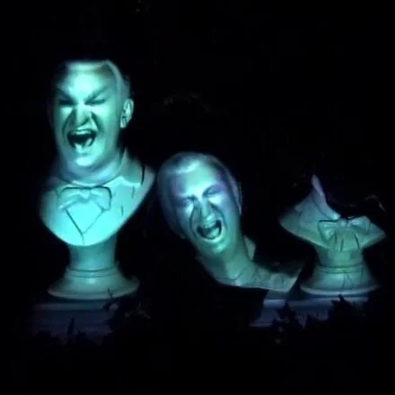 The Grim Grinning Singing Busts of the Haunted Mansion