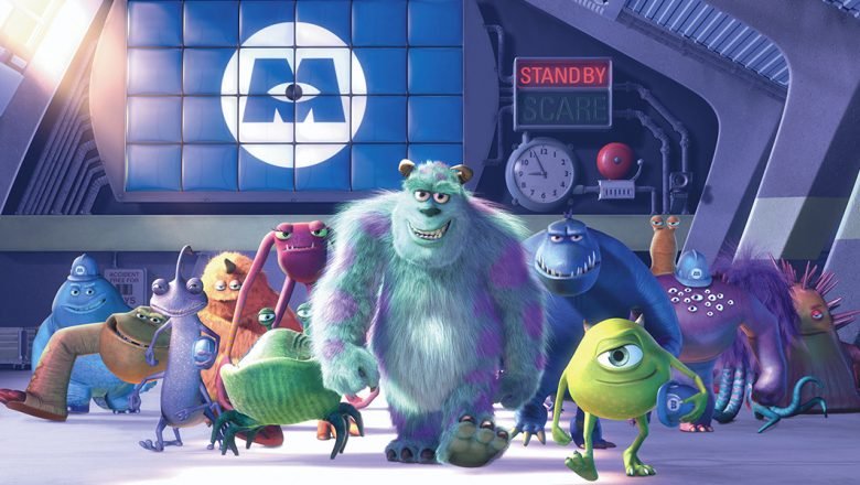 The Laugh Floor at the end of Monsters, Inc.  Pixar, Pixar movies, Monsters  inc university