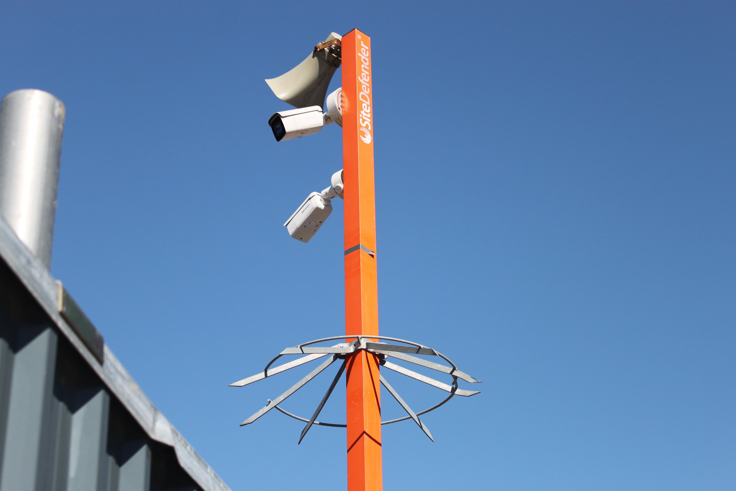 SiteDefender CCTV Security System On Building Site