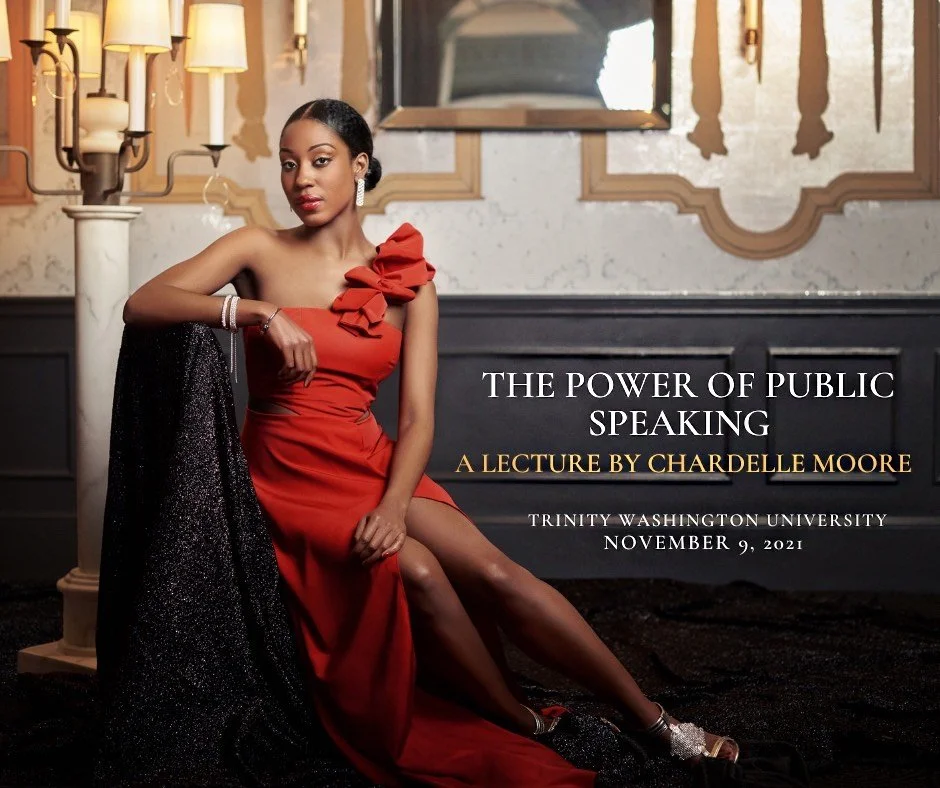  CHARDELLE MOORE TO DELIVER “THE POWER OF PUBLIC SPEAKING” LECTURE AT TRINITY WASHINGTON UNIVERSITY