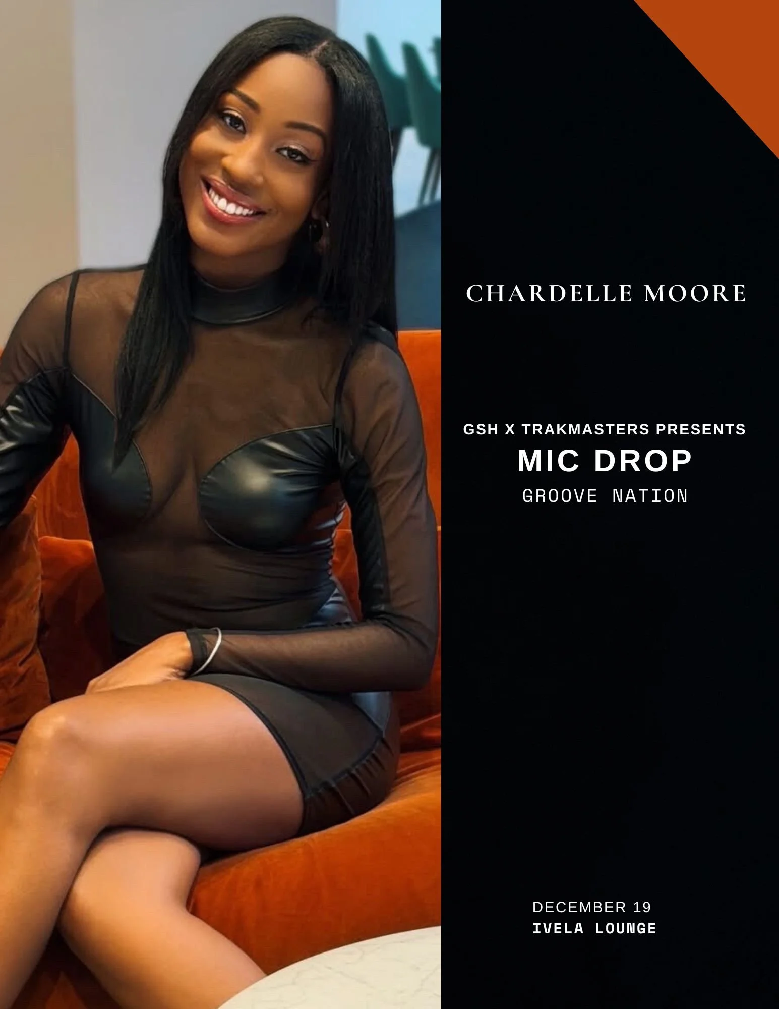 Chardelle Moore to Perform at Mic Drop in Silver Spring, Maryland