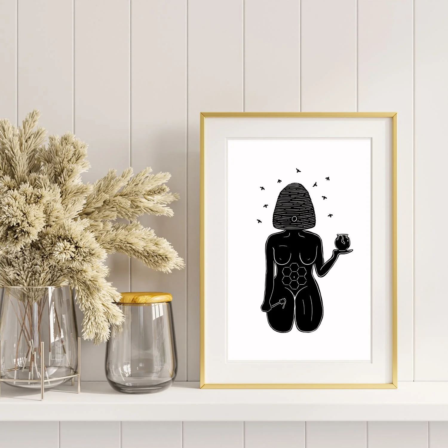 Honey Bee Goddess Fine Art Print