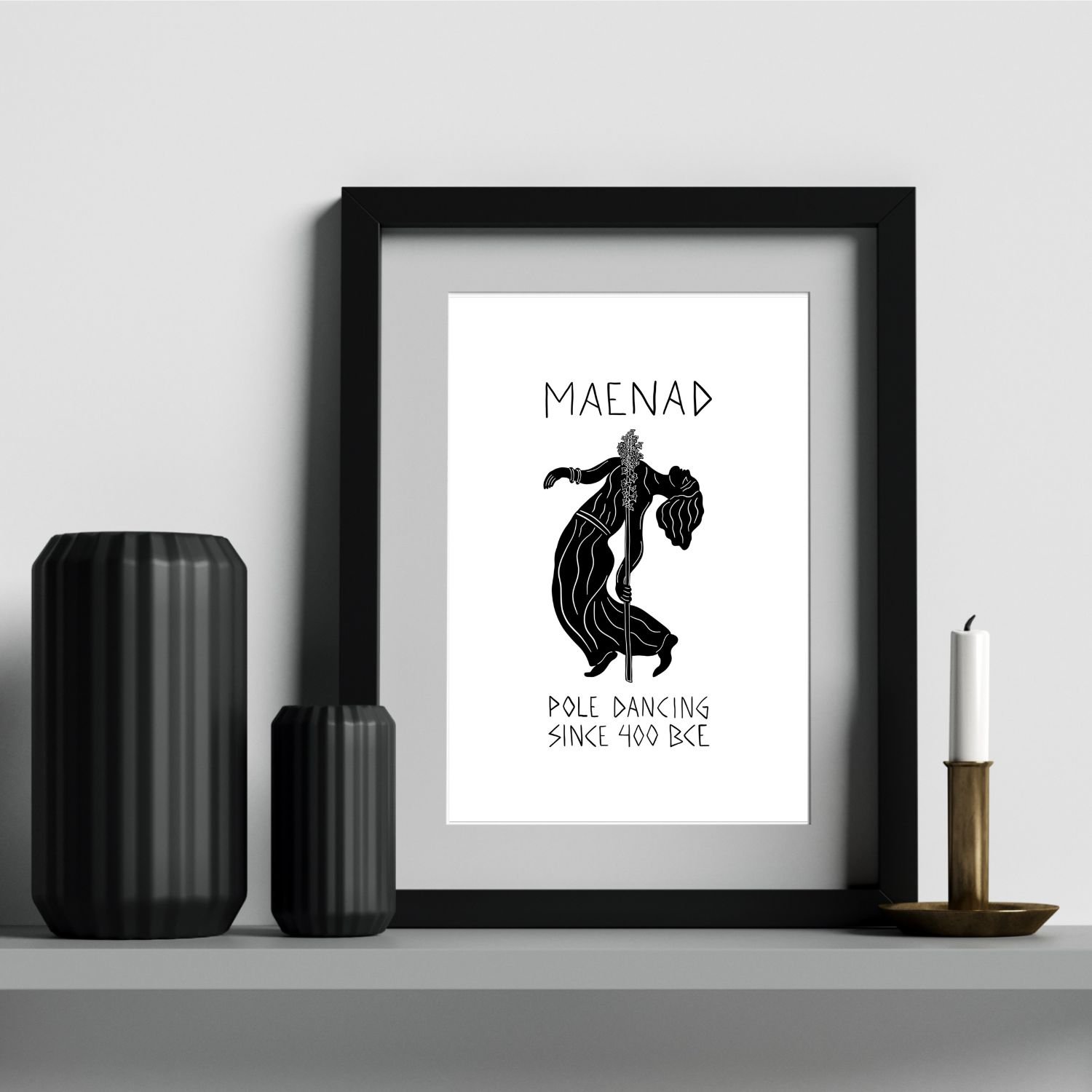 Maenad Pole Dancing Fine Art Print