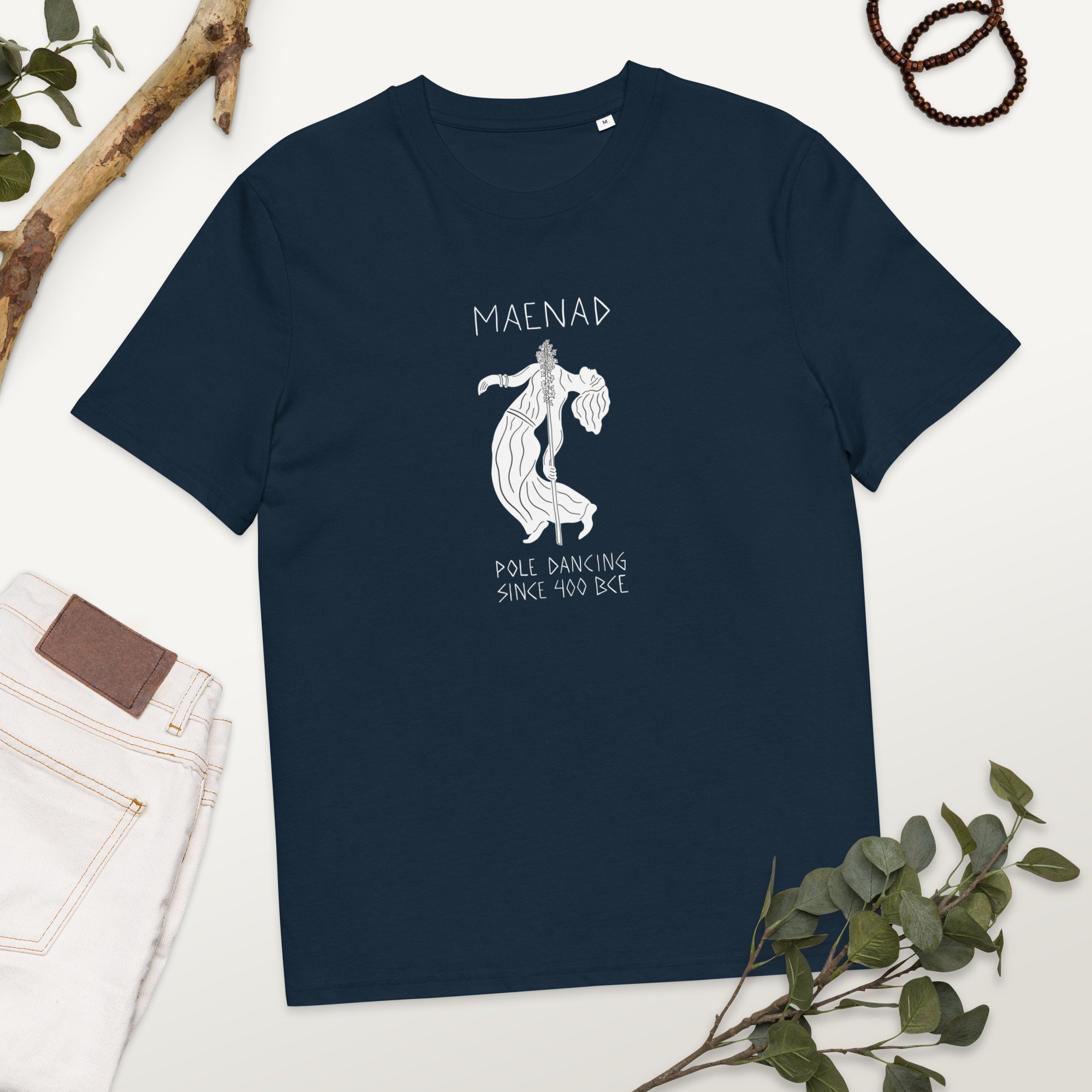 Maenad Pole Dancing Organic Cotton T-shirt (World Sizes)