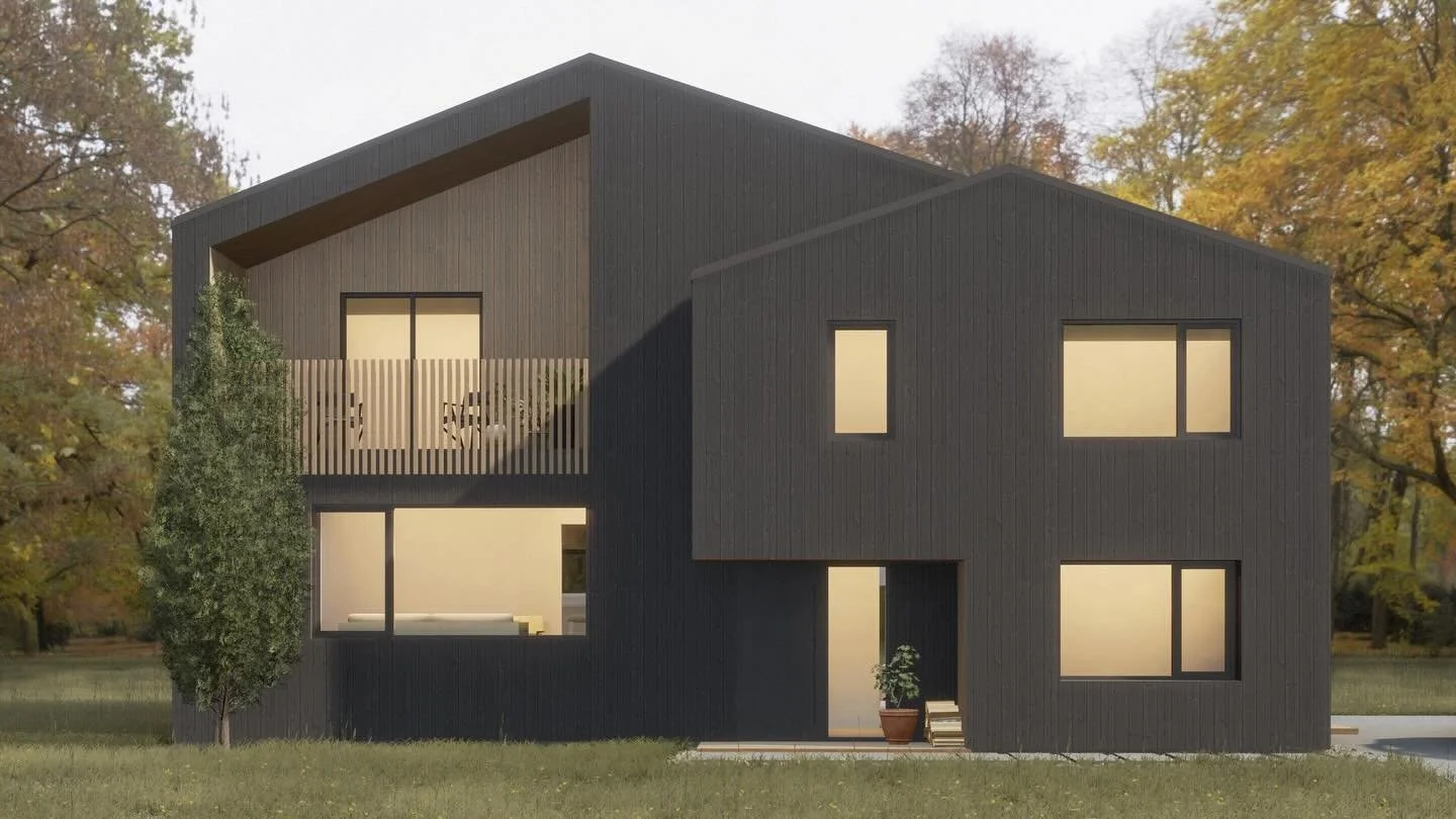 From the Archives | A dramatic re-imagining of a home in Portugal Cove.

Working with the existing structure, we extended the roofline to capture more habitable space on the second floor.

New windows and vertical black wood siding give the exterior 