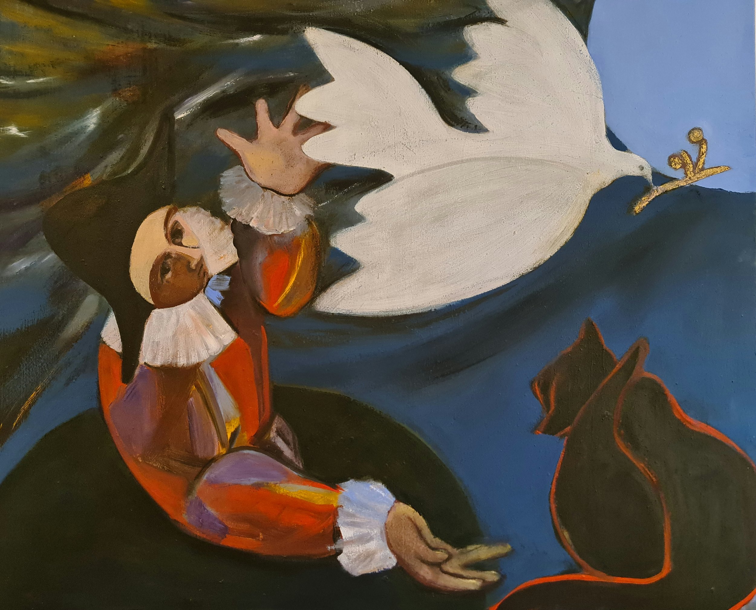 Brexit

The harlequin releases the dove of peace while Behemoth preens