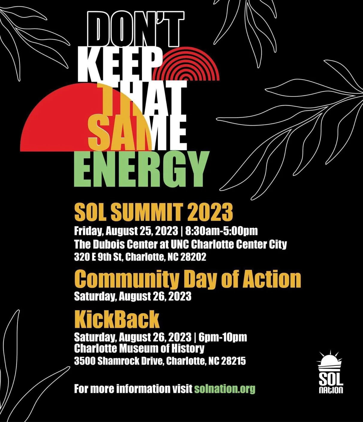 Sol Summit 2023 - Charlotte - 2 Day Event