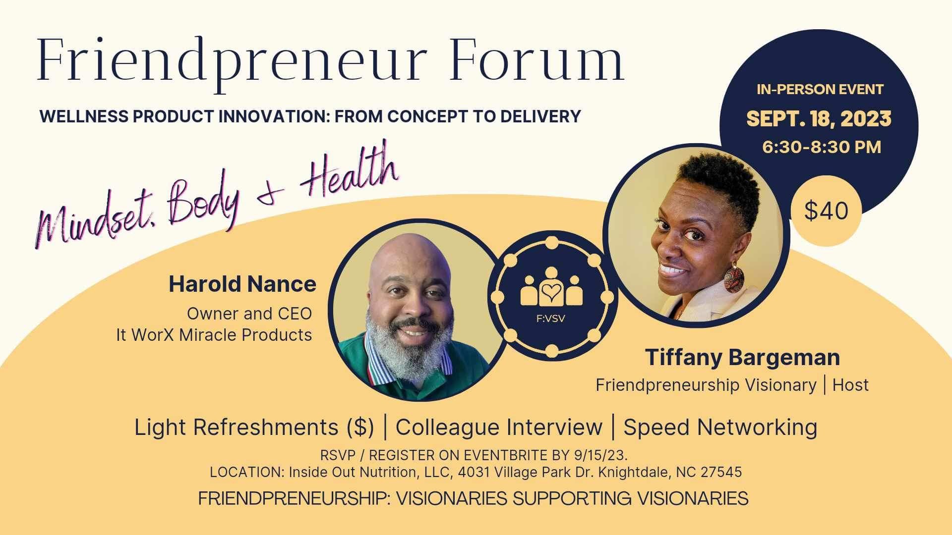 Friendpreneur Forum - Knightdale NC  
