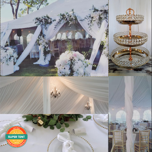  Super Tent Sarnia, wedding and event tents, rentals, decor and linen 