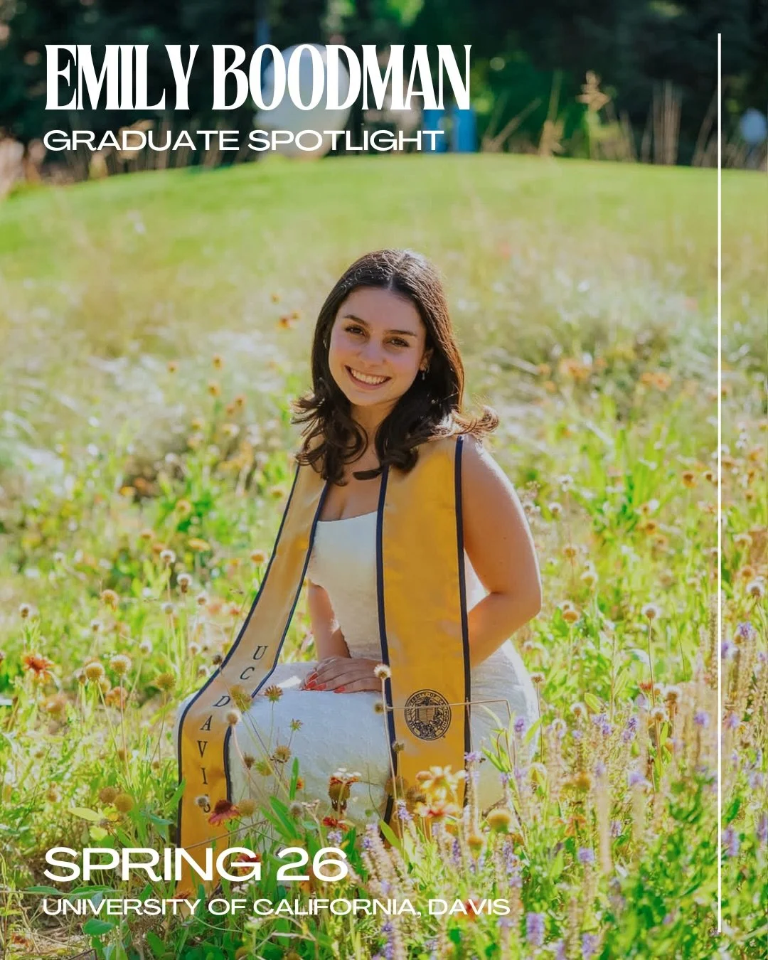 Today we&rsquo;re highlighting Emily! 🎉💙
Emily shared that one of the most meaningful parts of her Hillel experience was helping plan Israel Fest. Through Hillel, she discovered new leadership skills, gained confidence in herself, and found a commu