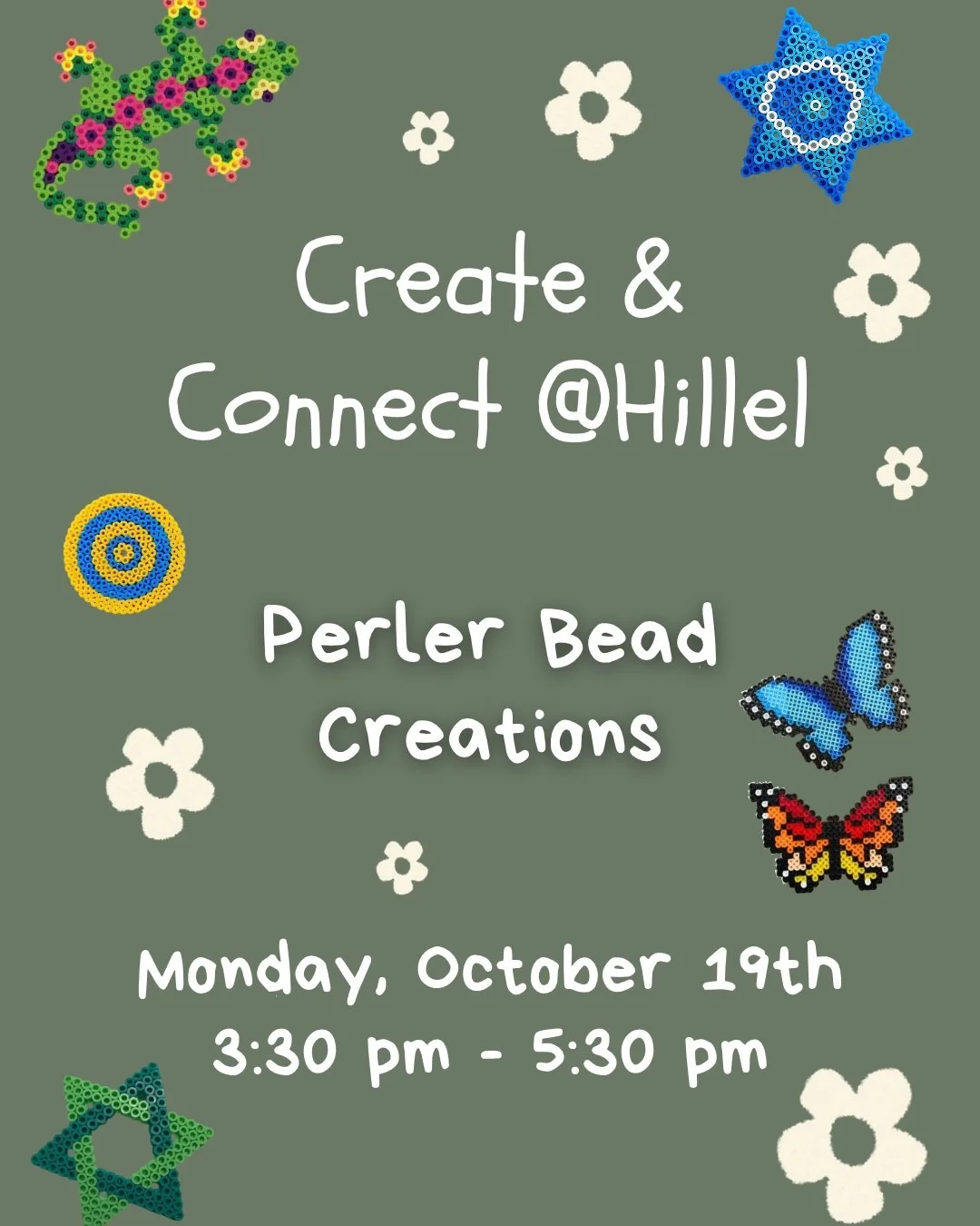 Coming this Monday- Join our Wellness Intern, Lexi, for Create &amp; Connect!! Make cute perler bead creations and eat snacks!