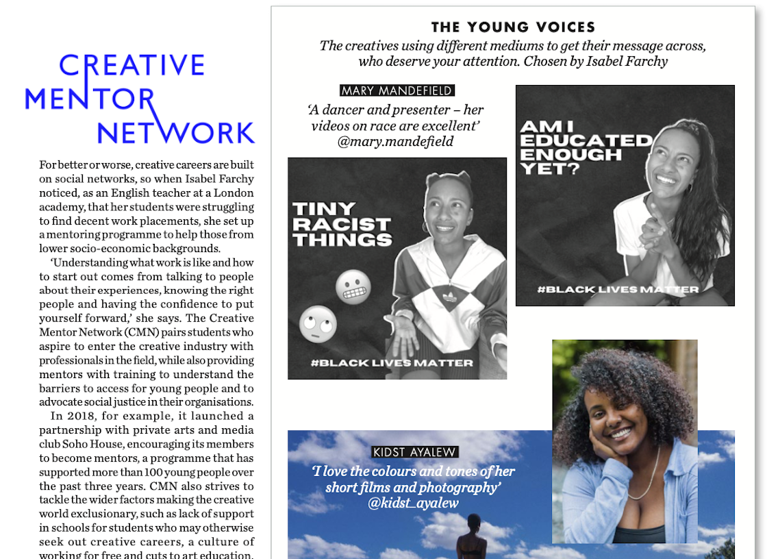 Chosen as a ‘young creative who deserves your attention’ buy ELLE Decoration magazine