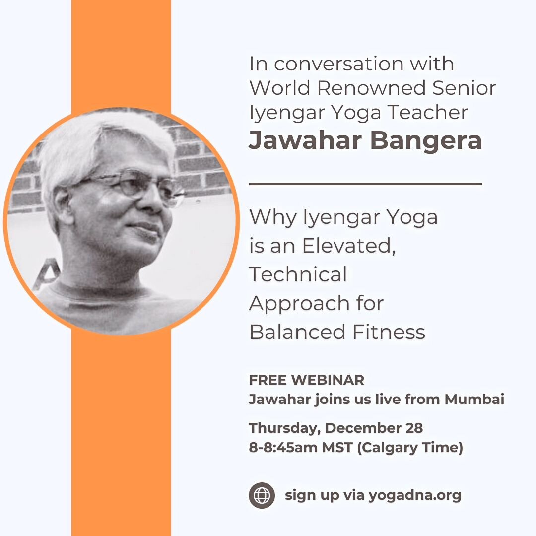 ➡️ In conversation with World Renowned Senior Iyengar Yoga Teacher Jawahar Bangera, joining us live from Mumbai: A FREE Webinar

The intricate understanding of body mechanics and physiology in Iyengar yoga, coupled with its exploratory approach, offe