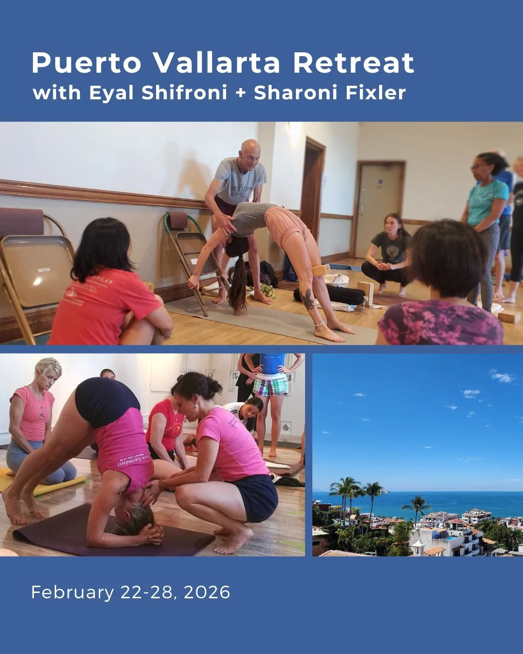 Puerto Vallarta Retreat with Eyal Shifroni &amp; Sharoni Fixler✨

🔗 Link in bio to learn more

🌴🌞 Join Eyal Shifroni and Sharoni Fixler in the heart of Puerto Vallarta, Mexico for an immersive exploration of yoga through meditation, asana, pranaya