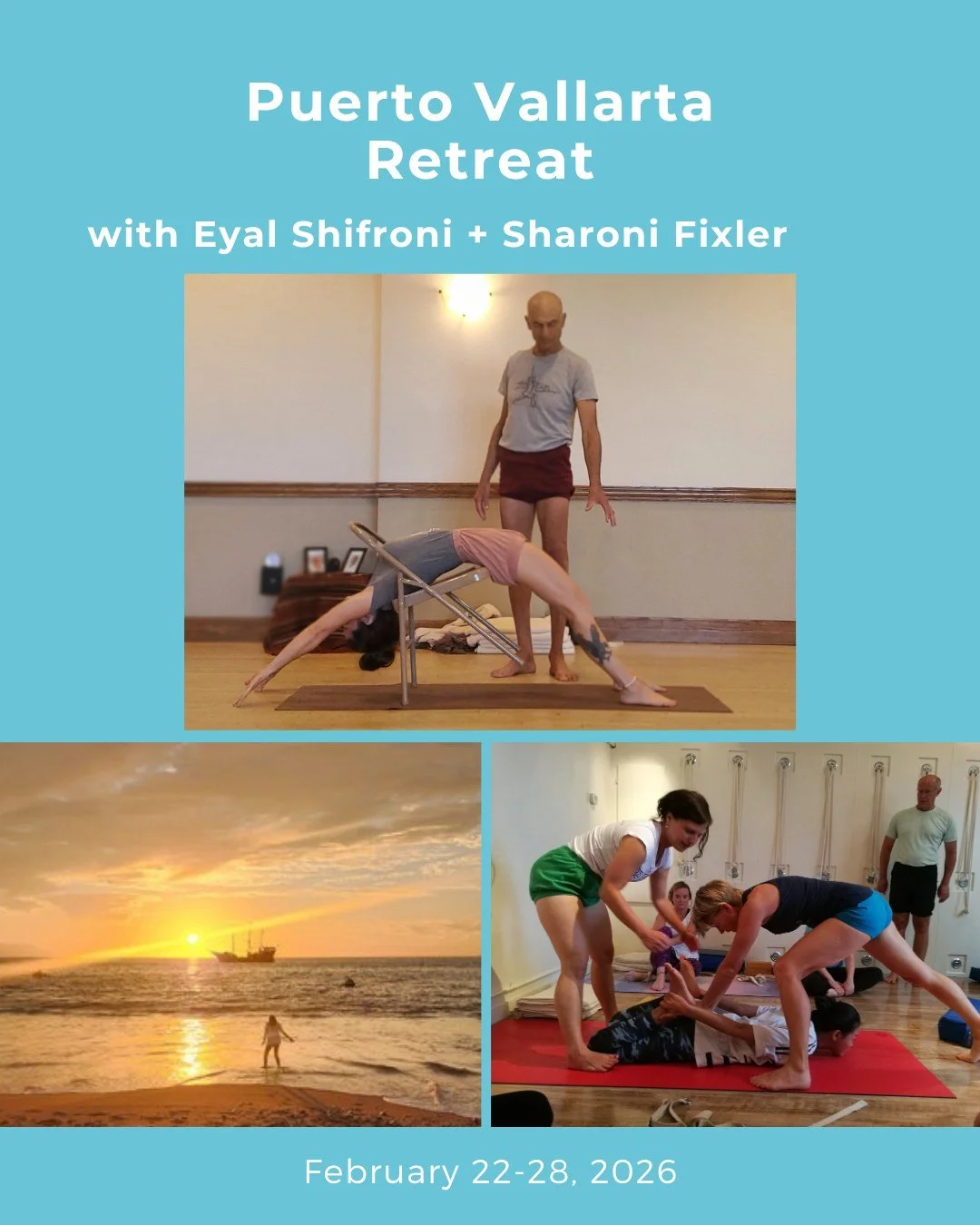 Puerto Vallarta Retreat with Eyal Shifroni &amp; Sharoni Fixler✨

🔗Link in IG bio to learn more

🌴🌞 Join Eyal Shifroni and Sharoni Fixler in the heart of Puerto Vallarta, Mexico for an immersive exploration of yoga through meditation, asana, prana