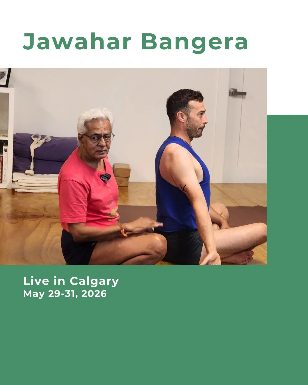 Jawahar Bangera Live in Calgary Spring 2026

A rare opportunity to study with an expert teacher who has masterful insights into practice techniques and its principles. Jawahar will explore how the practice touches the various layers of a human being 