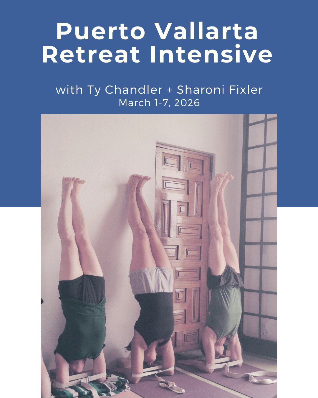 Puerto Vallarta Retreat Intensive with Ty Chandler &amp; Sharoni Fixler✨

🔗 Learn more via our IG bio link

🌴🌞 Join us for Level 2-3-4 Practice Intensive
Monday, March 2 - Saturday, March 7

Experience the transformation 🦋
Sustained practice, seq