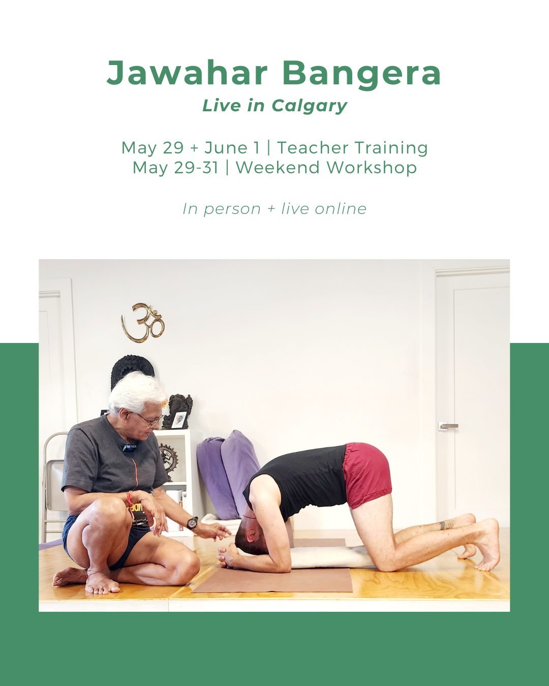 Jawahar Bangera Live in Calgary Spring 2026

A rare opportunity to study with an expert teacher who has masterful insights into practice techniques and its principles. Jawahar will explore how the practice touches the various layers of a human being 