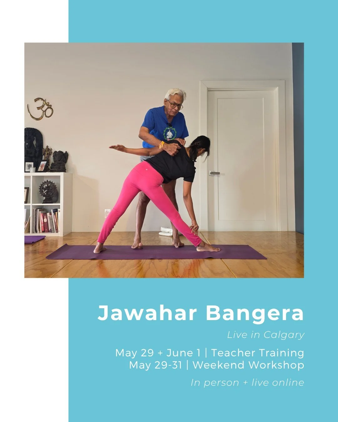 Jawahar Bangera Live in Calgary Spring 2026

A rare opportunity to study with an expert teacher who has masterful insights into practice techniques and its principles. Jawahar will explore how the practice touches the various layers of a human being 
