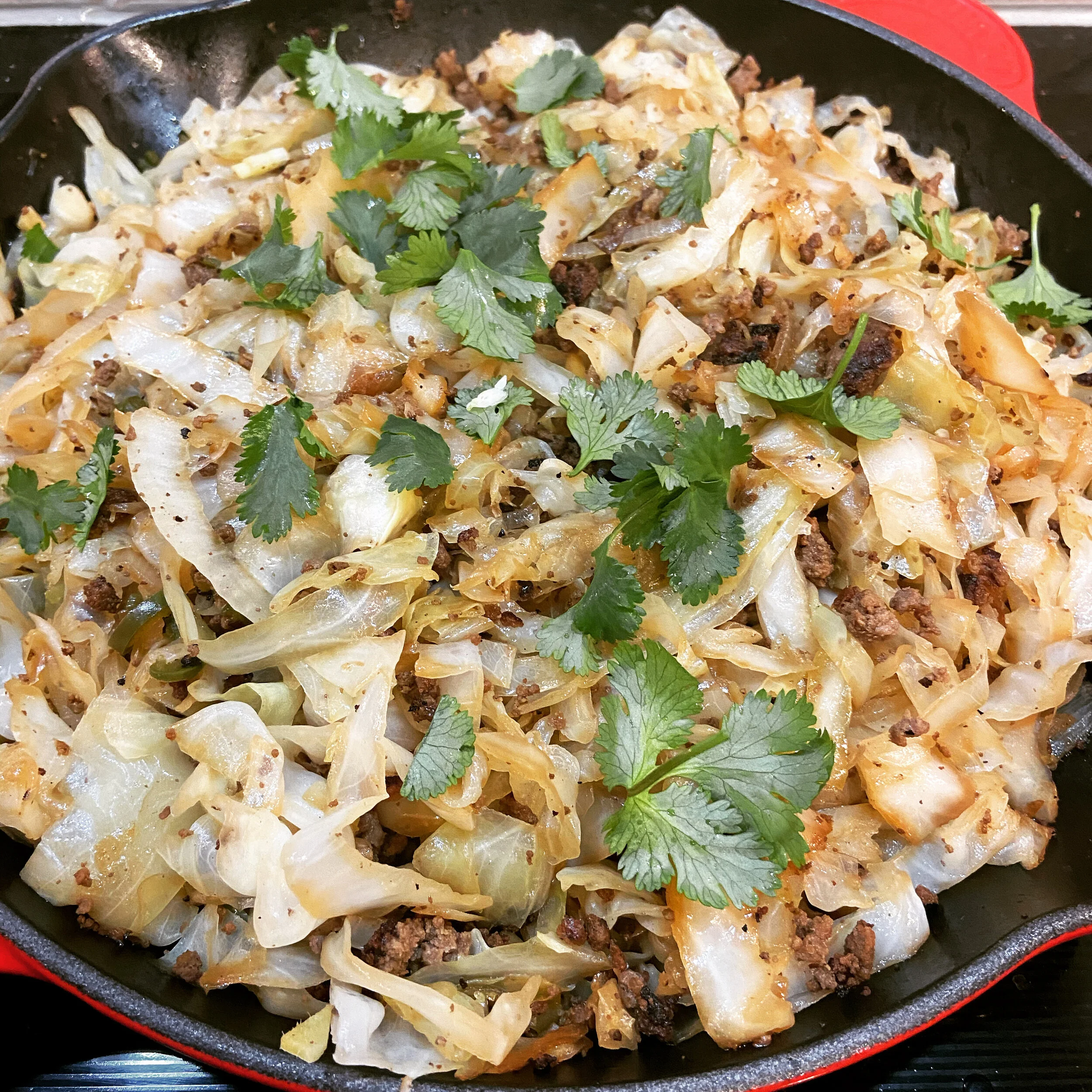 Cabbage Stir Fry with Spicy Kick