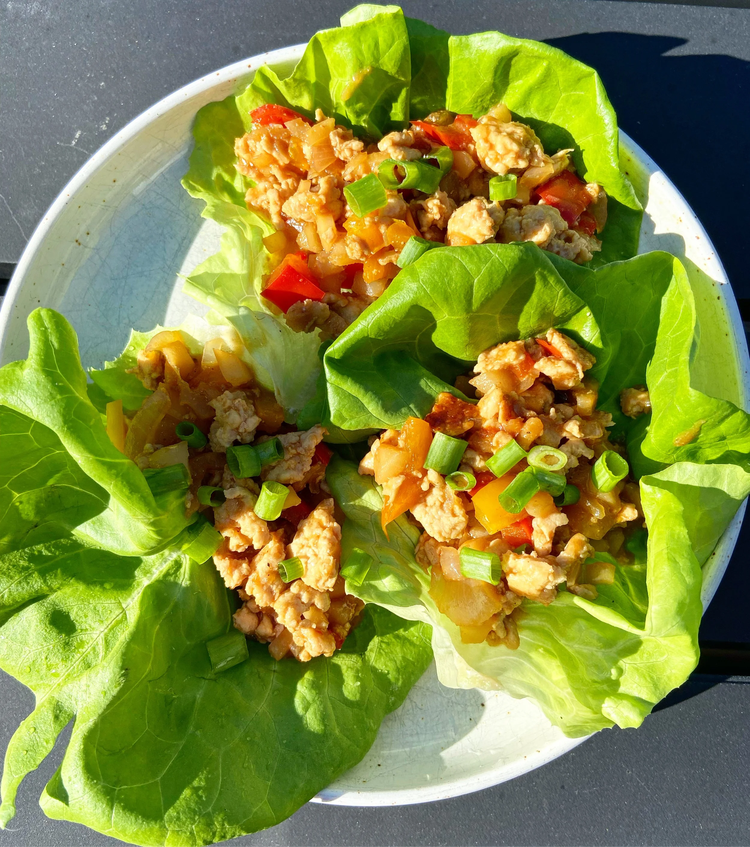 Lettuce Wraps with Asian Spiced Chicken