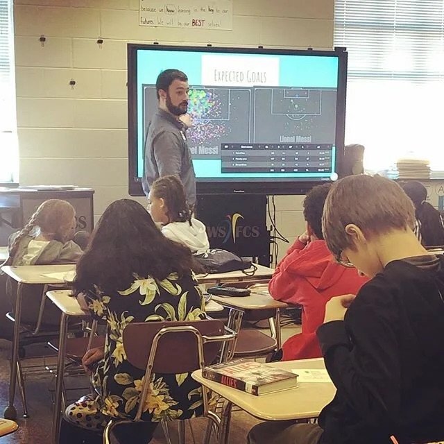 Yes, this is me teaching Expected Goals to 7th graders. Yes, I have a problem. Thanks @kasey_lynn_schmidt for letting me corrupt your children with sports math.