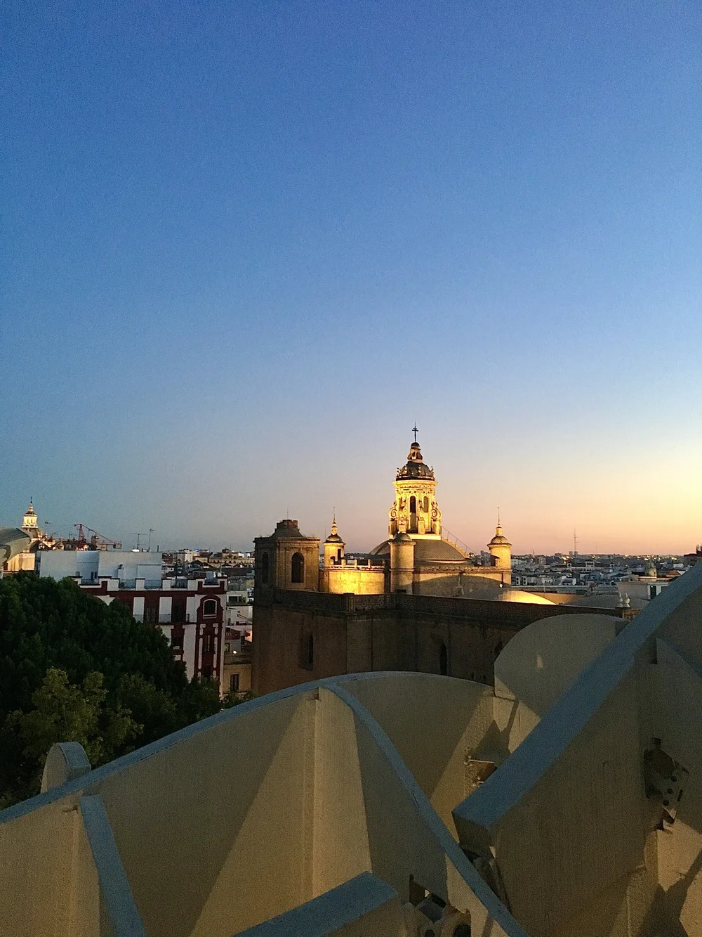  Las Setas is one of the most coveted spots to watch the sun go down, as the town is lit up at sunset  