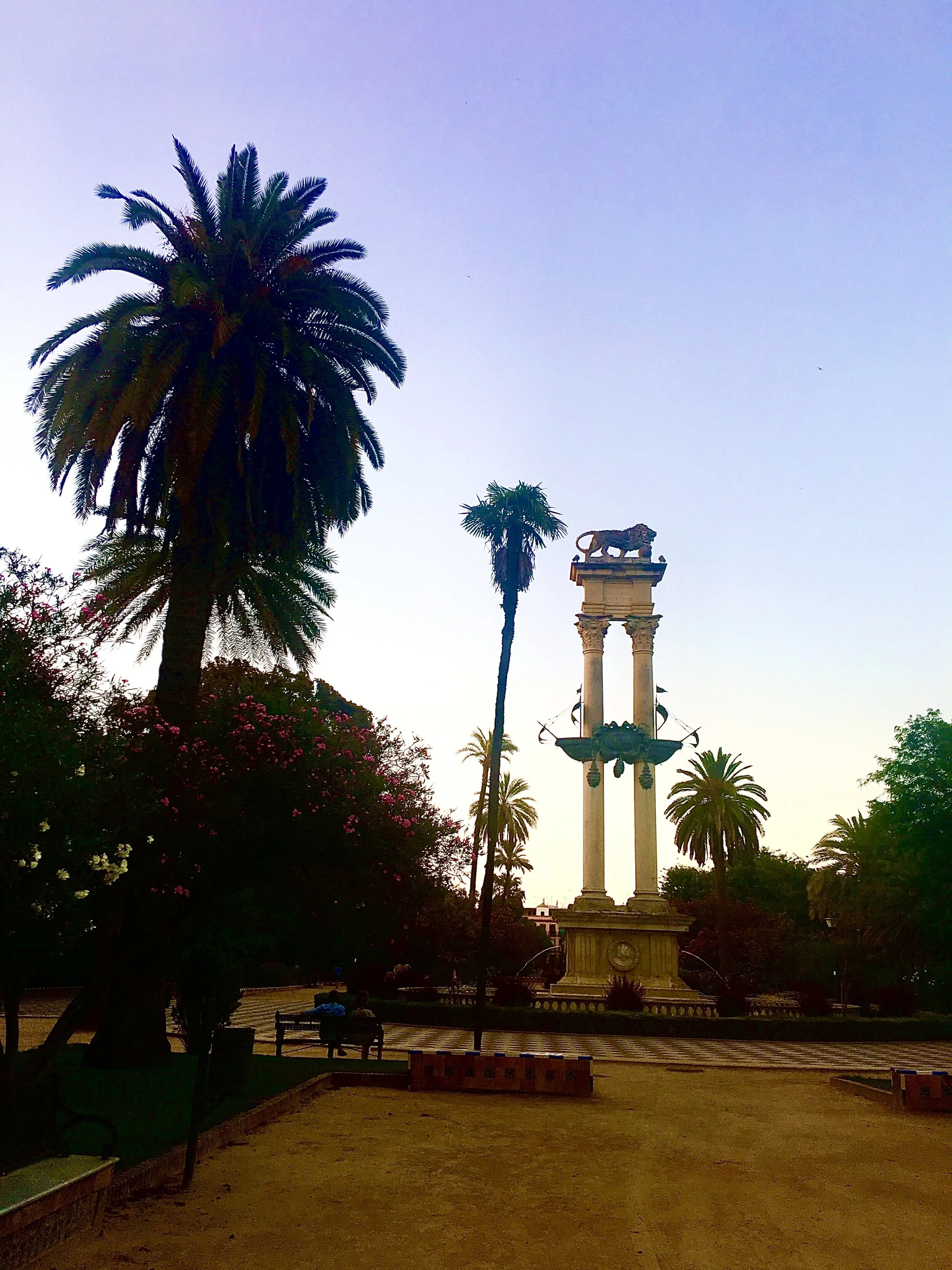  One of the many gardens in the city 